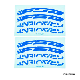FSA GRADIENT WH STICKER Blue