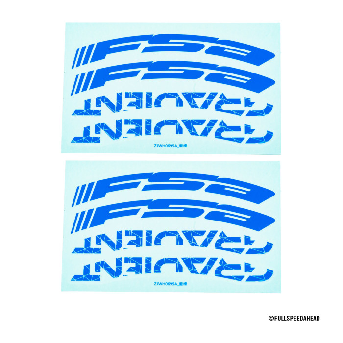 FSA GRADIENT WH STICKER Blue