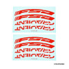 FSA GRADIENT WH STICKER red